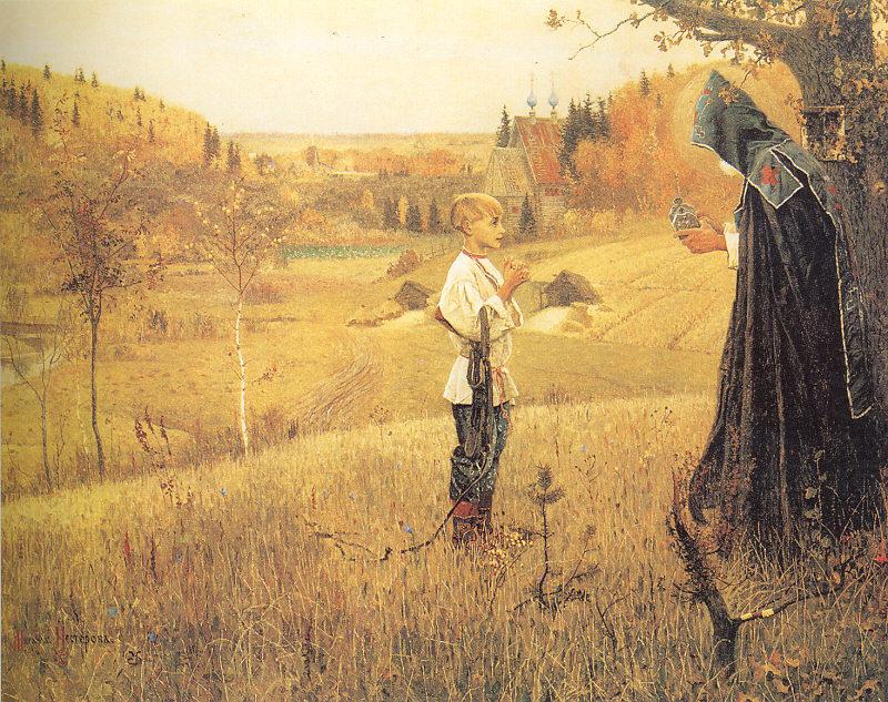 The Vision to the Boy Bartholomew, Nesterov, Mikhail